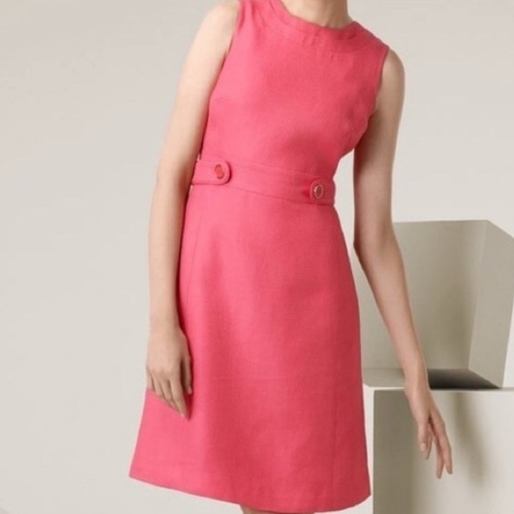 Tory Burch pink midi dress.